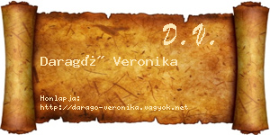 Daragó Veronika névjegykártya